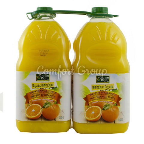 Grown Right Organic Orange Juice - 3.8L