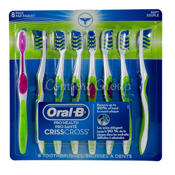 Oral B CrissCross Toothbrushes - 8 toothbrushes