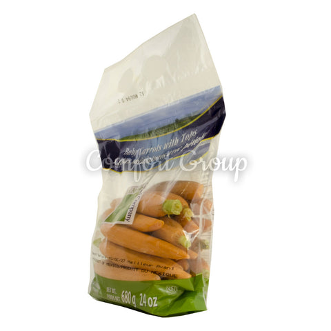 Baby Carrots with Tops - 680g