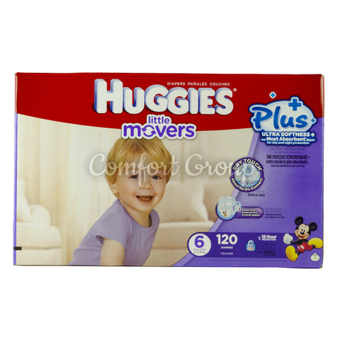 Little Movers 6 Diapers - 120 diapers