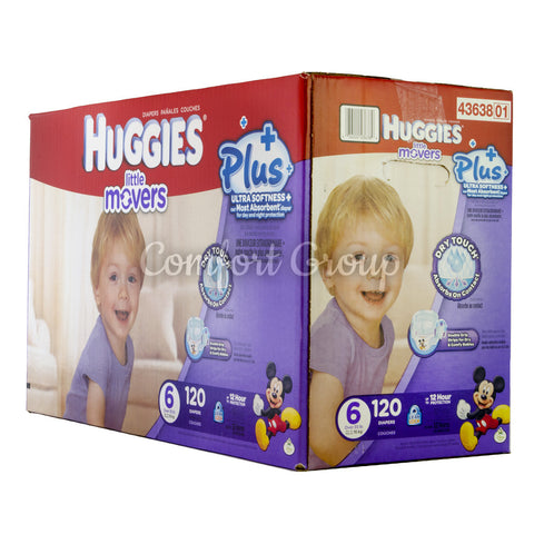 Little Movers 6 Diapers - 120 diapers