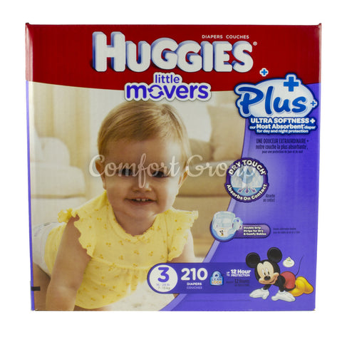 Little Movers 3 Diapers - 210 diapers