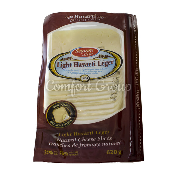 Sliced Light Havarti Cheese - 620g
