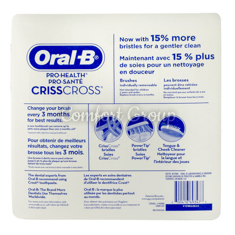 Oral B CrissCross Toothbrushes - 8 toothbrushes