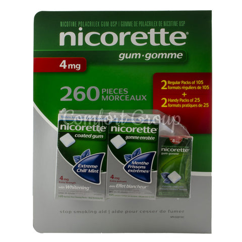 Nicorette 4mg Gum - 260 pieces