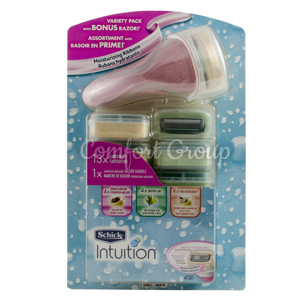 Schick Intuition Razor & Cartridges - 13 catridges