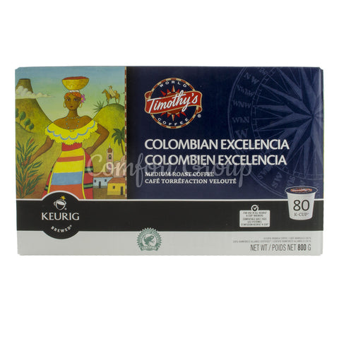 Timothy's Colombian Excelencia Keurig K-Cup - 80 cups