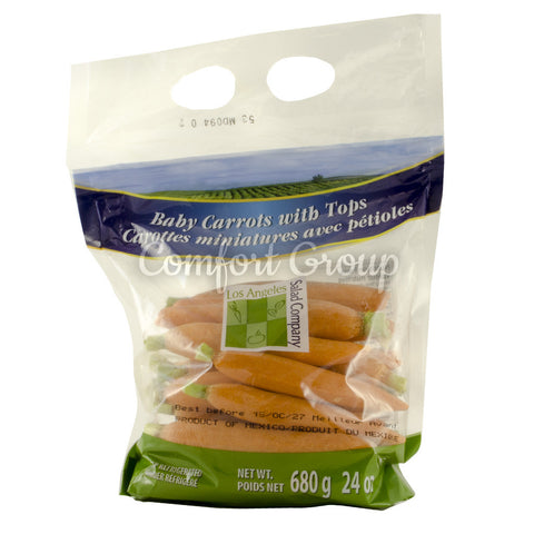 Baby Carrots with Tops - 680g